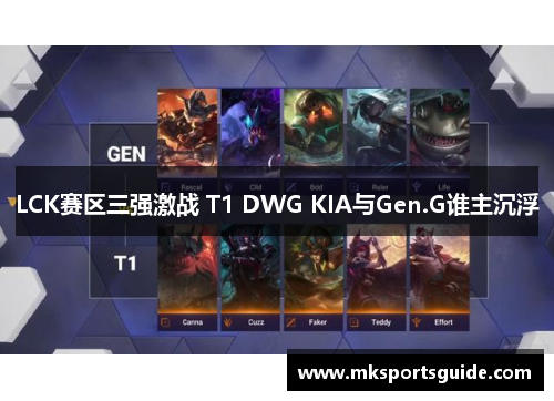 LCK赛区三强激战 T1 DWG KIA与Gen.G谁主沉浮